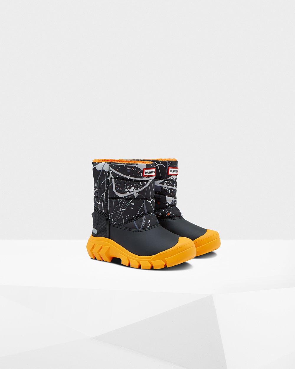 Snow Boots Barn - Hunter Original Små Insulated - Grå Svarta - 672135-WNF